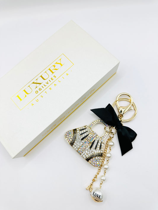Luxury Charm Key Ring - Bag