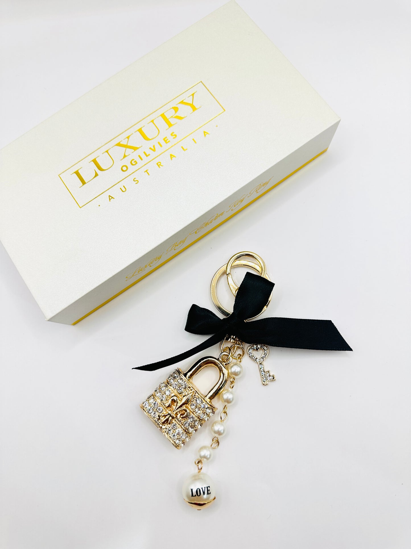 Luxury Charm Key Ring - Locket